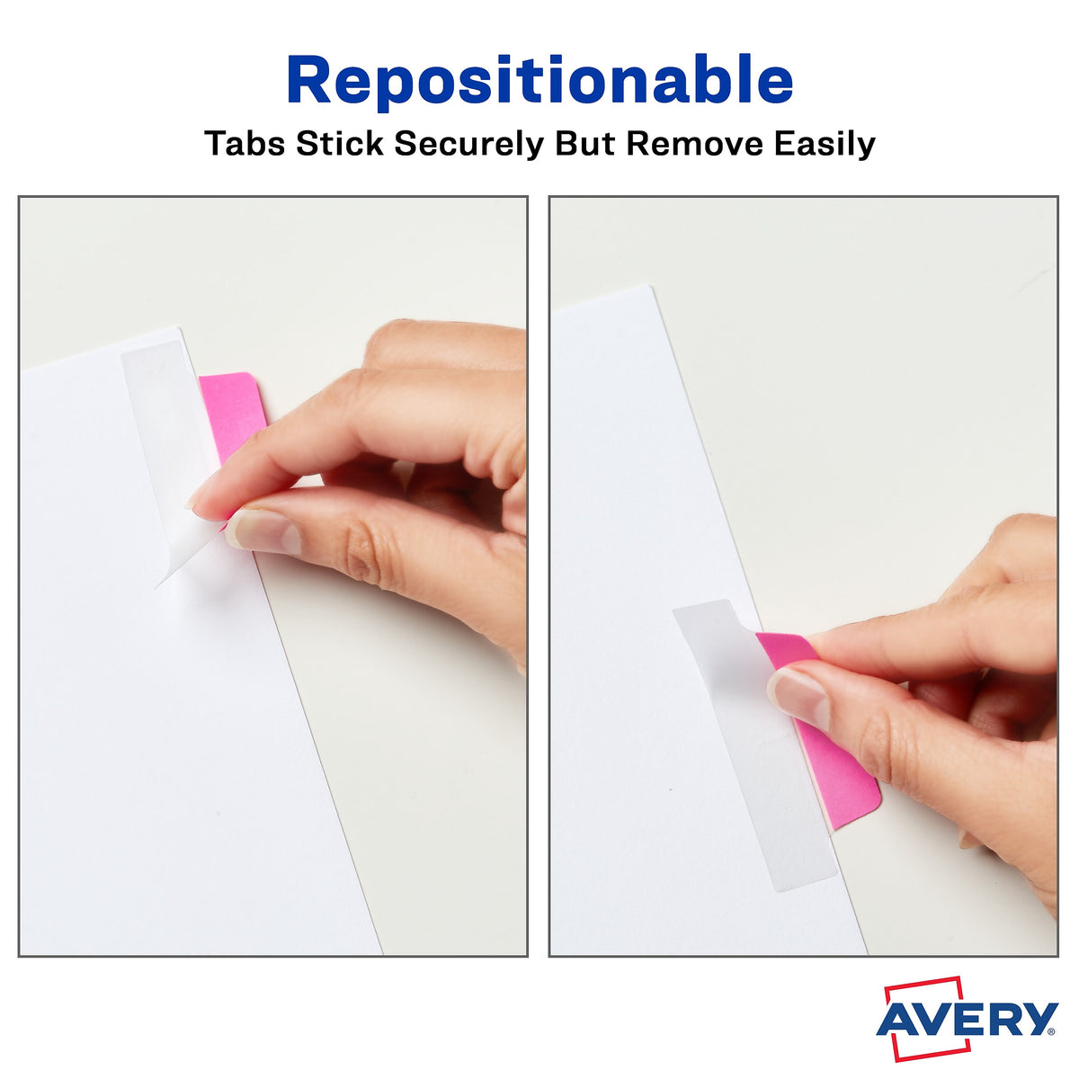 Avery UltraTabs Repositionable Margin Index Tabs, Neons, 24 Tabs/Pack