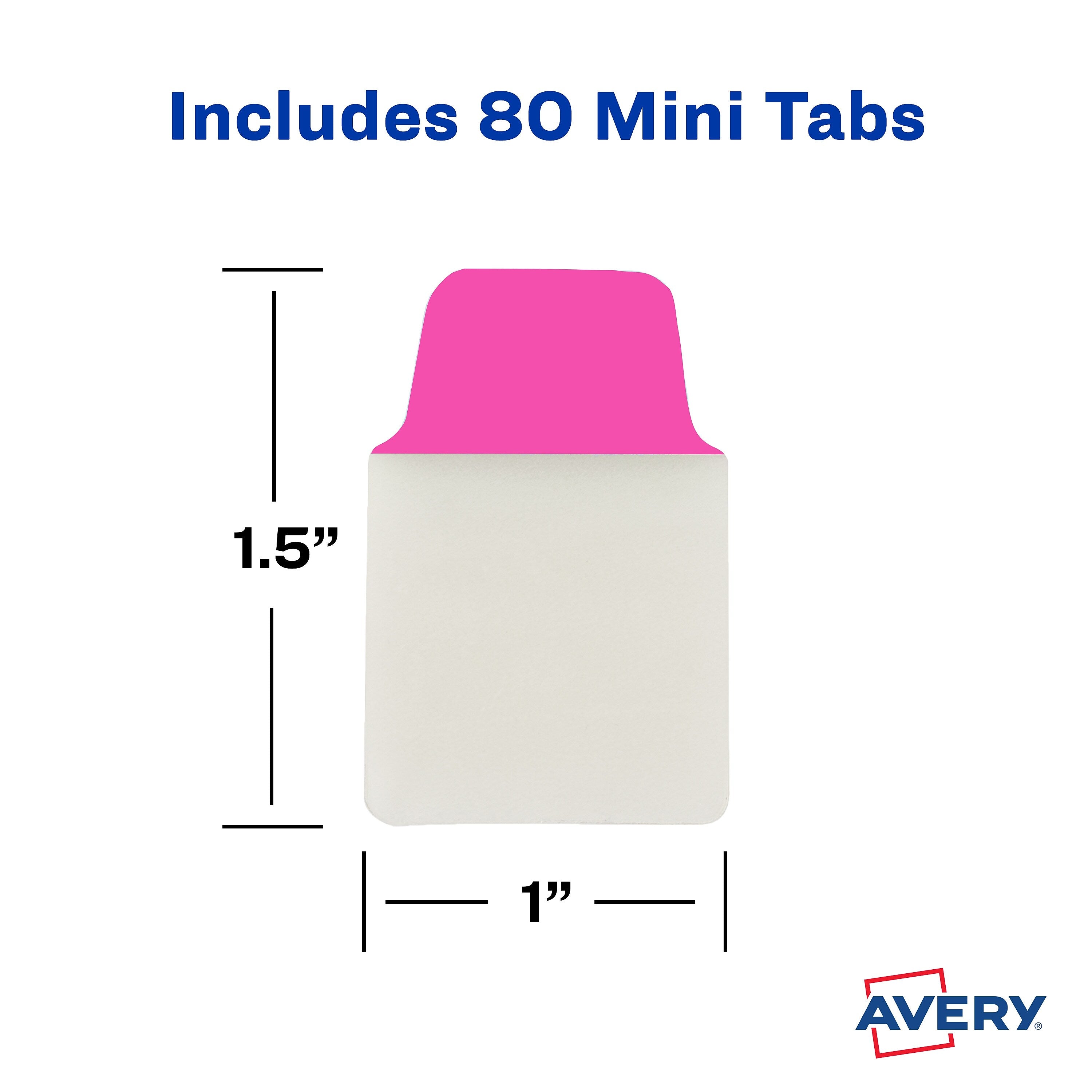 Avery UltraTabs Repositionable Mini Tabs, 1