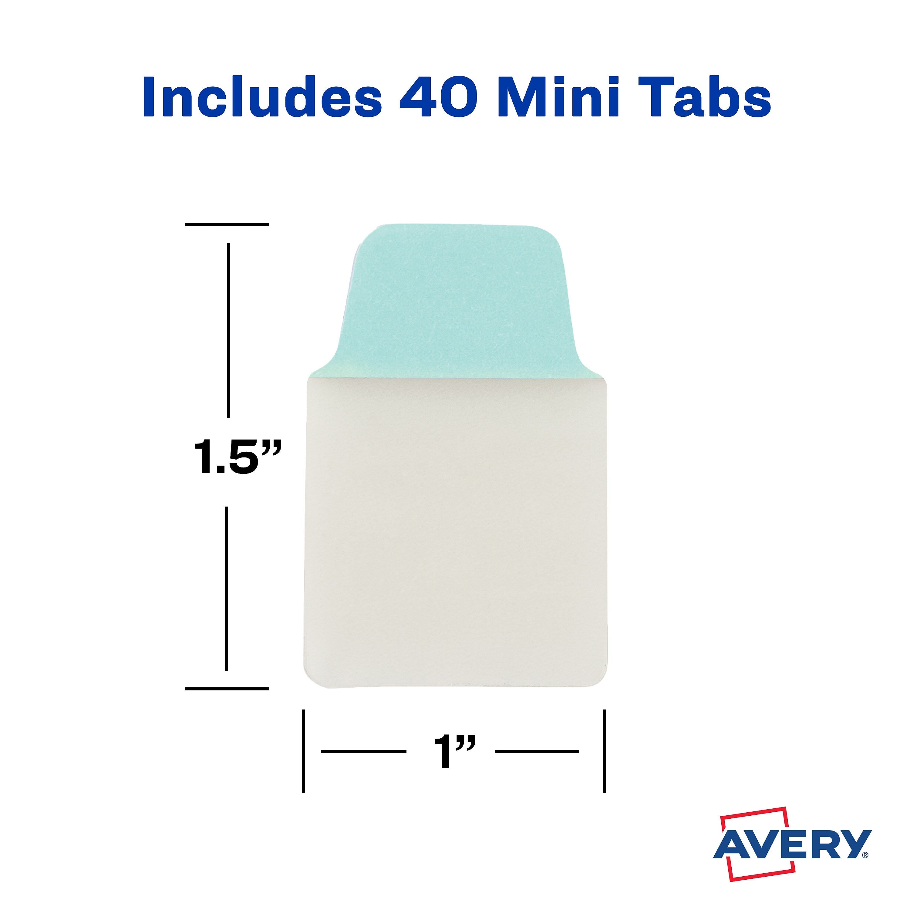 Avery UltraTabs Repositionable Mini Tabs, 1
