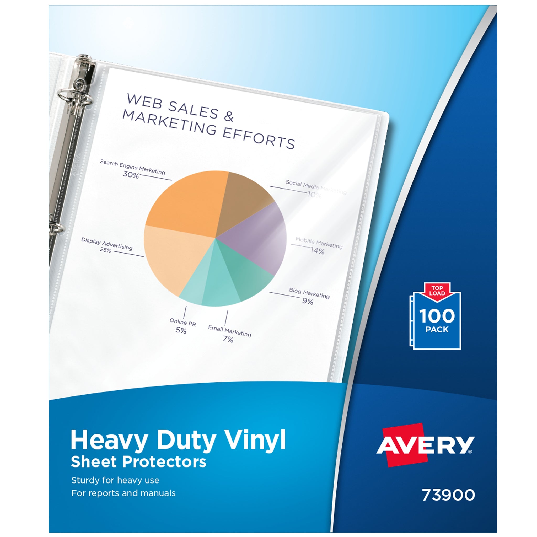 Avery Vinyl Heavyweight Sheet Protectors, 8-1/2