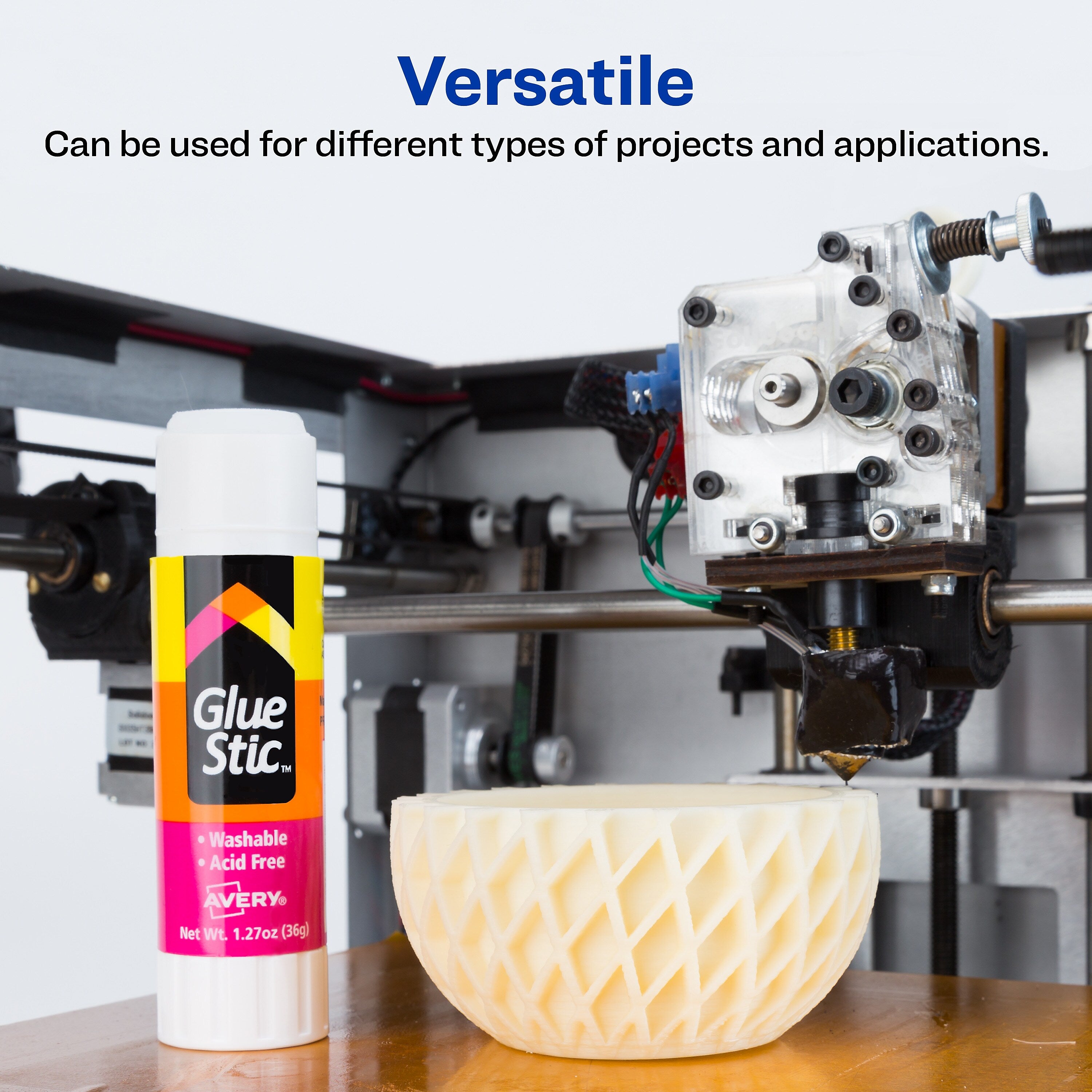 Avery Washable Glue Sticks, 1.27 oz., White