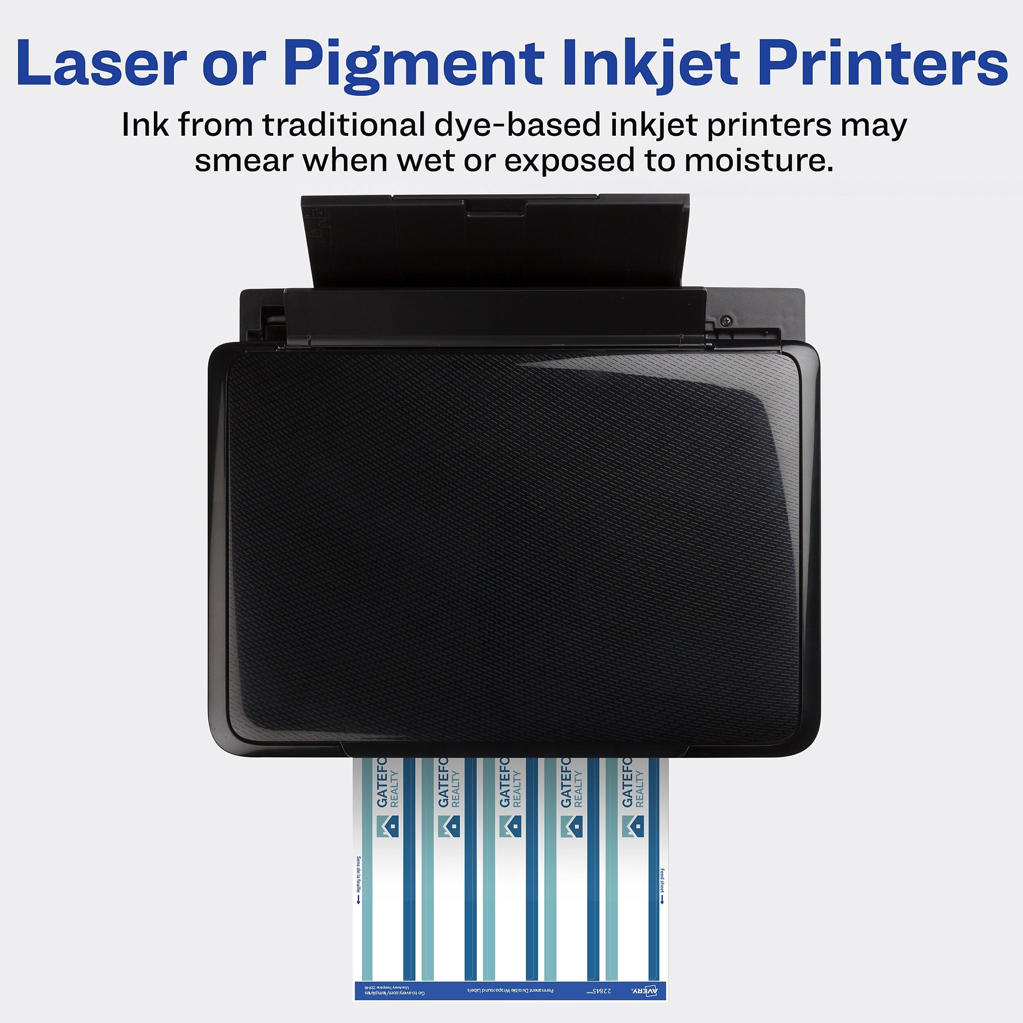 Avery Waterproof Laser Inkjet Wraparound Labels, 1.25
