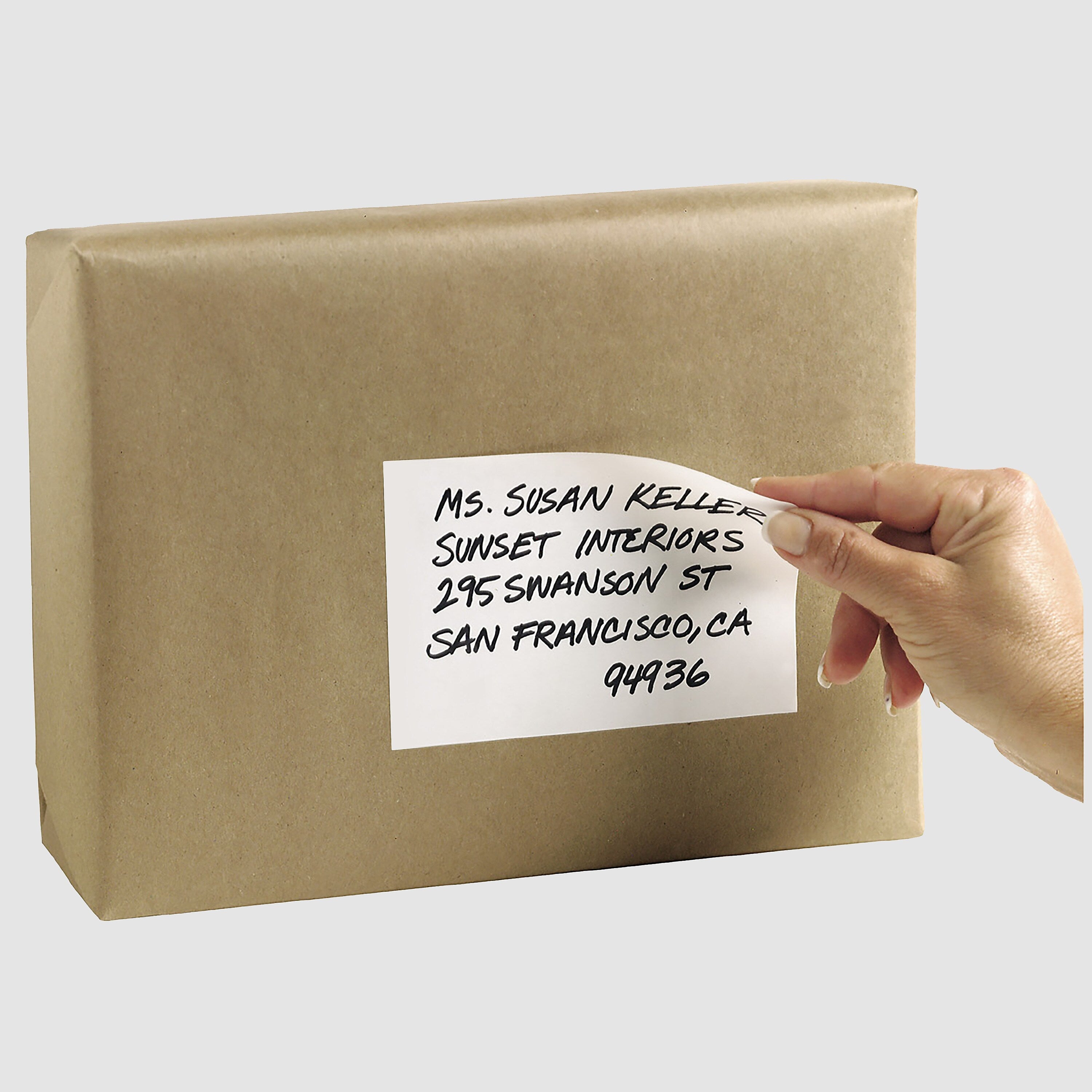 Avery White Printable Removable Self-Adhesive MultiUse ID Label, 4