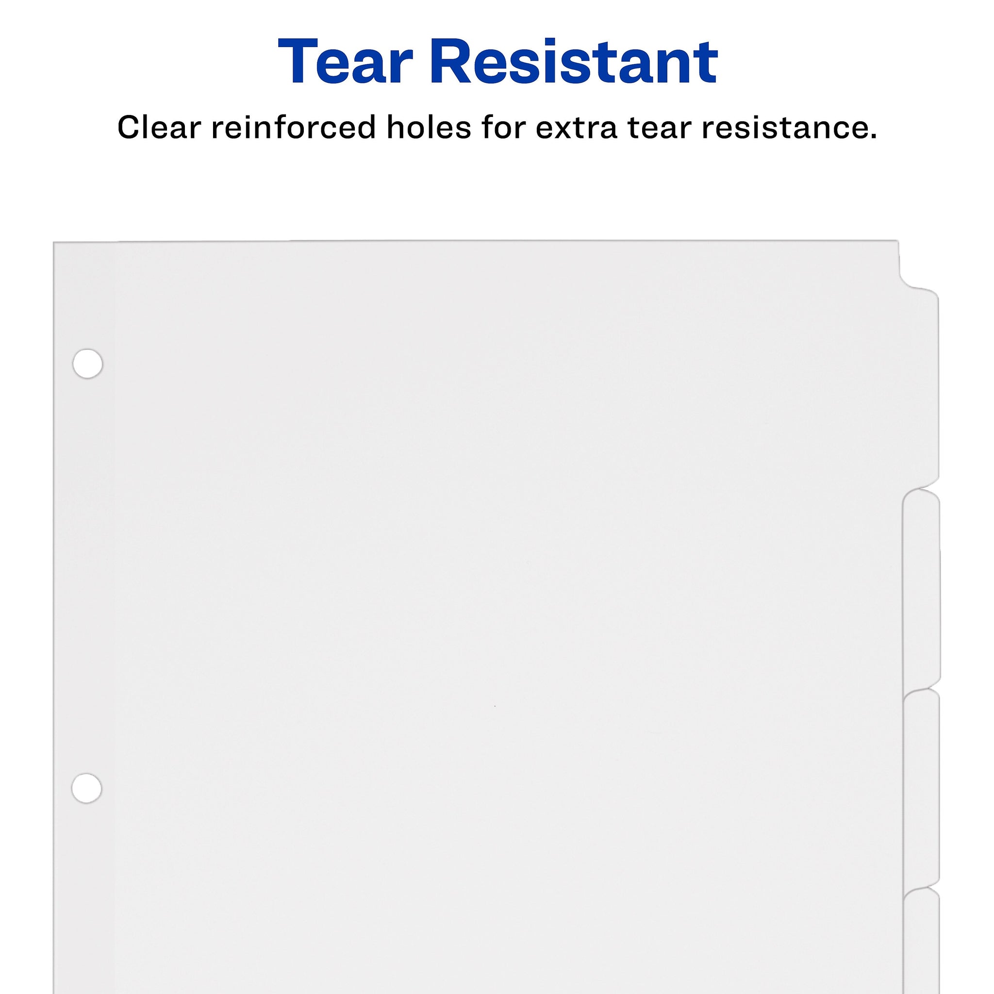 Avery Write & Erase Paper Dividers, 5 Tabs, White, 36 Sets/Box