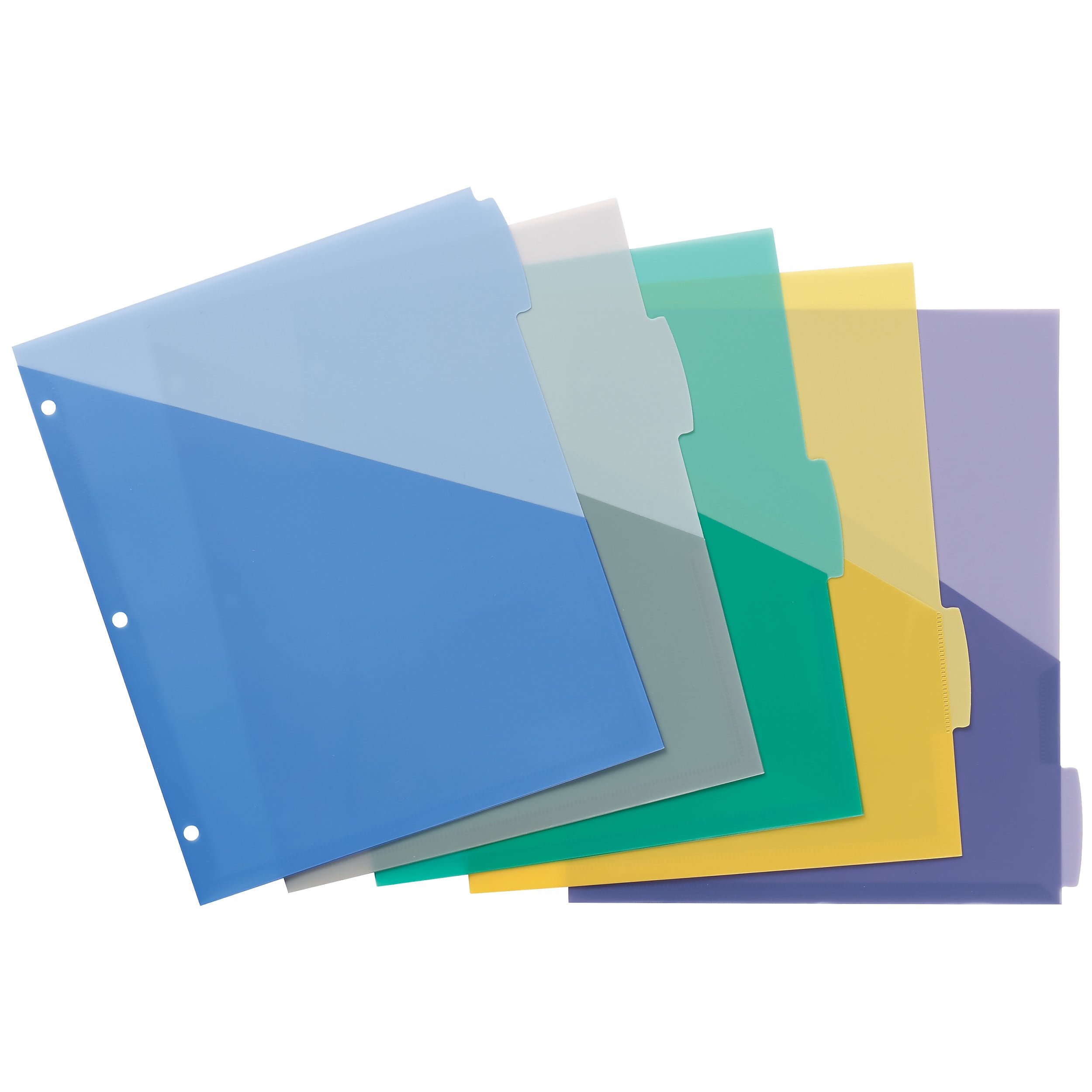Avery Write & Erase Pocket Plastic Dividers, 5 Tabs, Multicolor