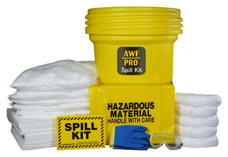 AWF Pro 30 Gal. Oil-Only Spill Kit, 72 Pieces