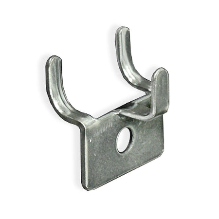 Azar® 1 1/4" x 1 1/8" x 3/8" Metal Prong Hooks, 20/Pack