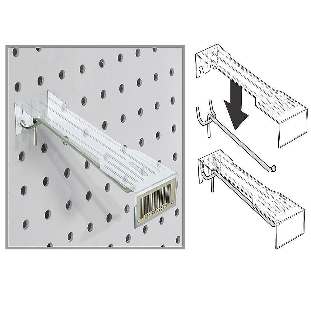 Azar® 10" Hooks Overlay For Adhesive Labels, 25/Pack