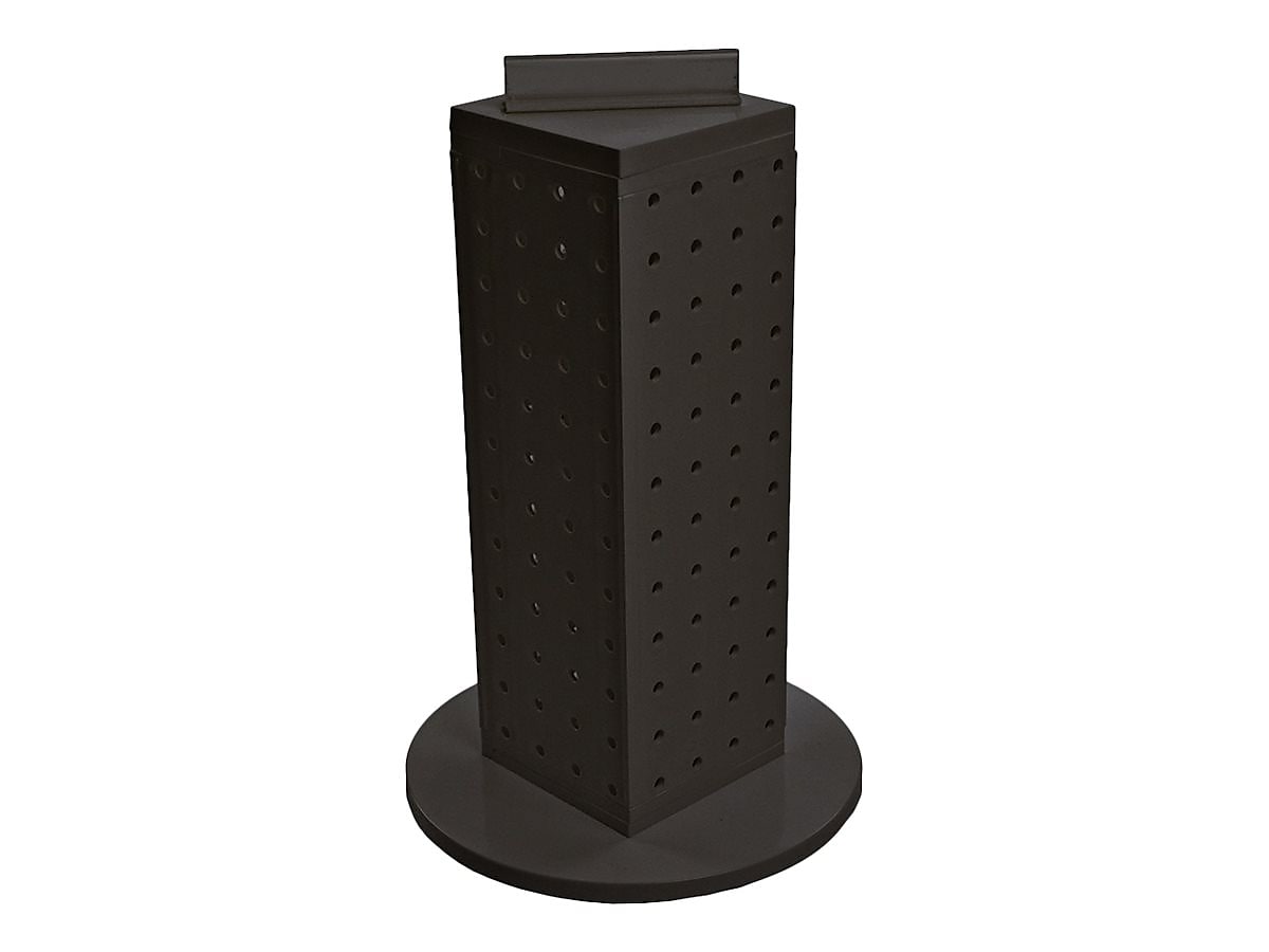 Azar 13"H x 4"W Pegboard Counter Gift Card Holder, Black, Each