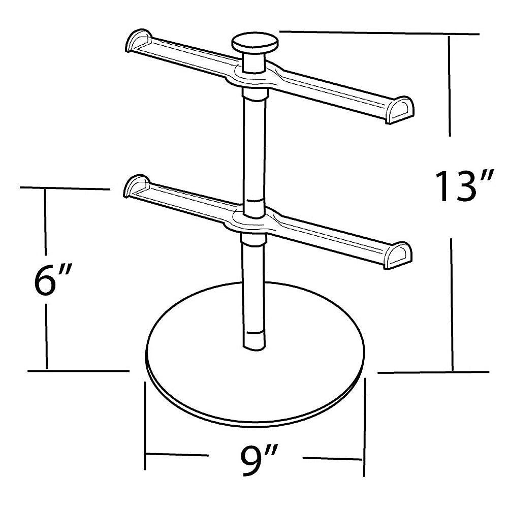 Azar® 2-Tier Necklace/Bracelet Counter Display