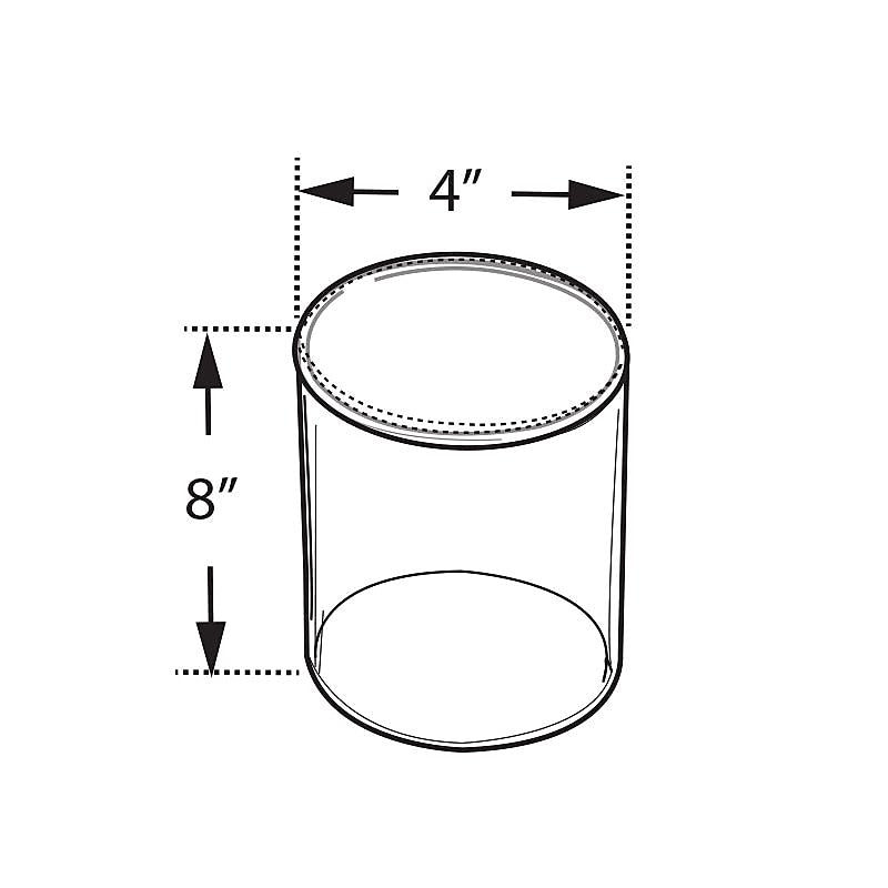 Azar® 8" x 4" Acrylic Cylinder