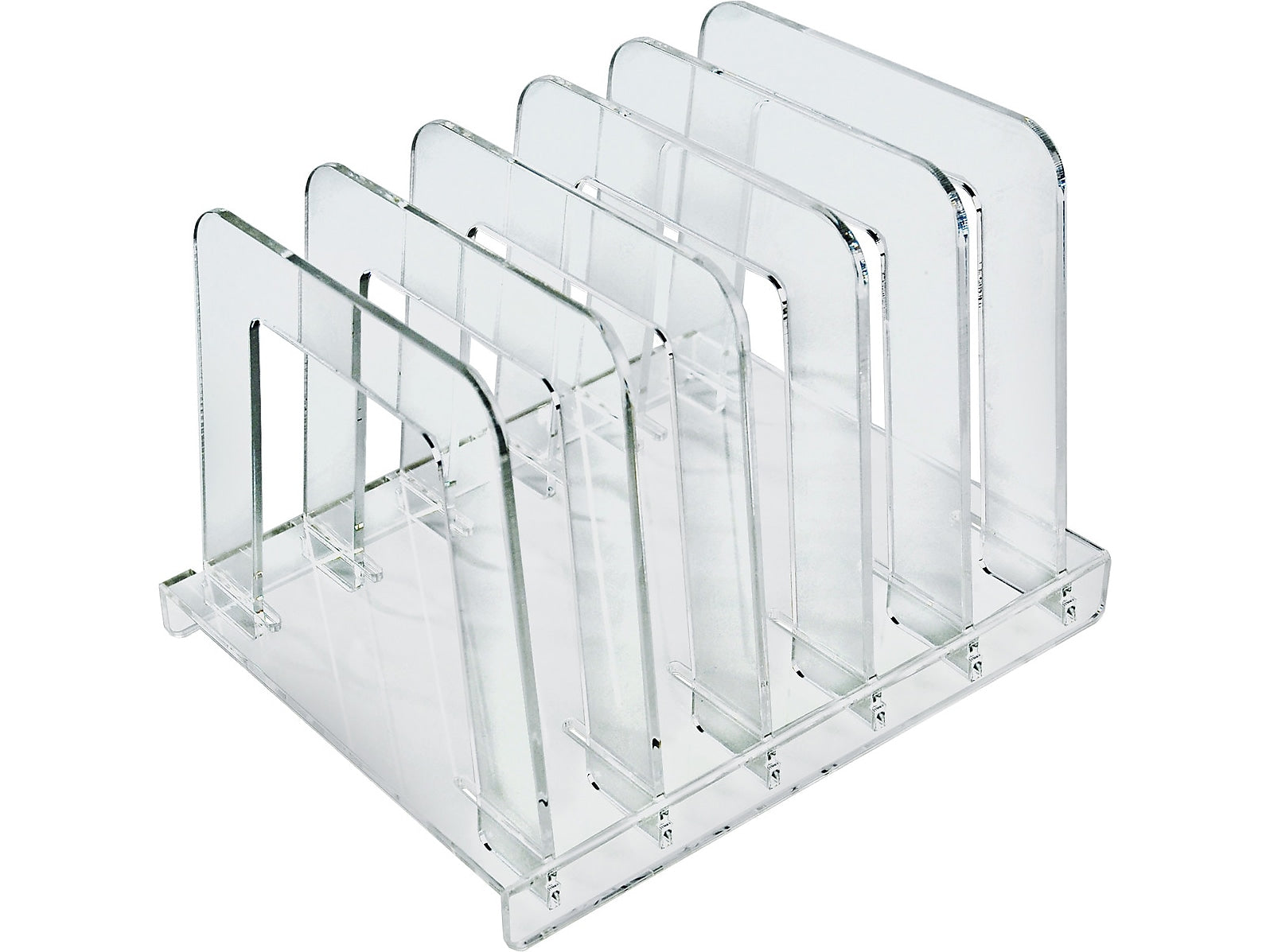 Azar Acrylic Compact File Sorter, Clear