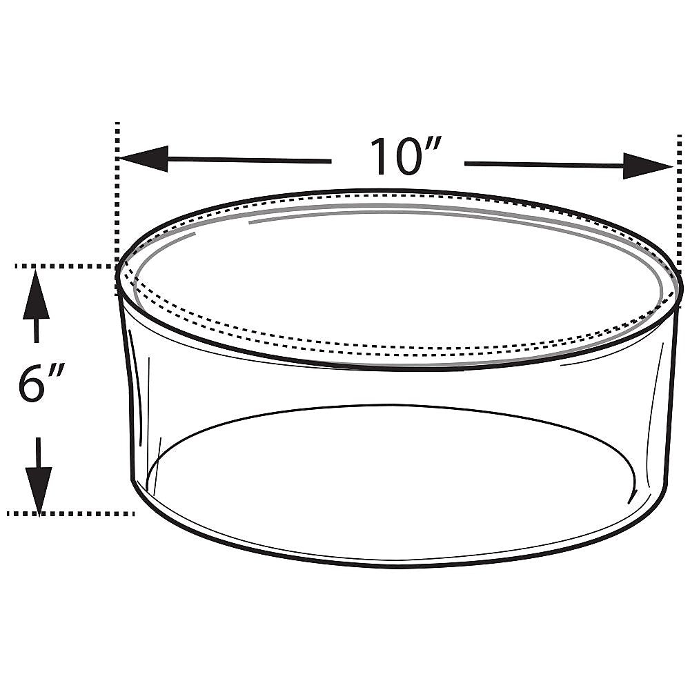 Azar® Clear Acrylic Cylinder, 10" x 6"