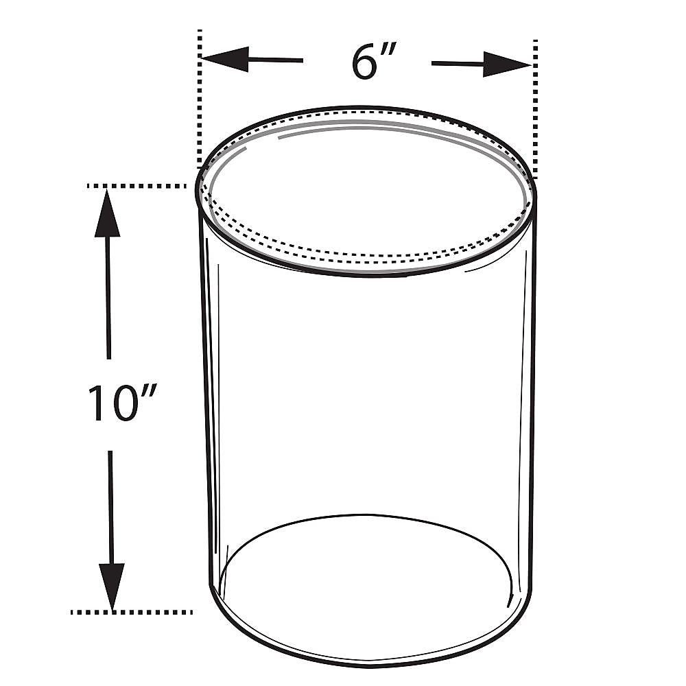 Azar® Clear Acrylic Cylinder, 6