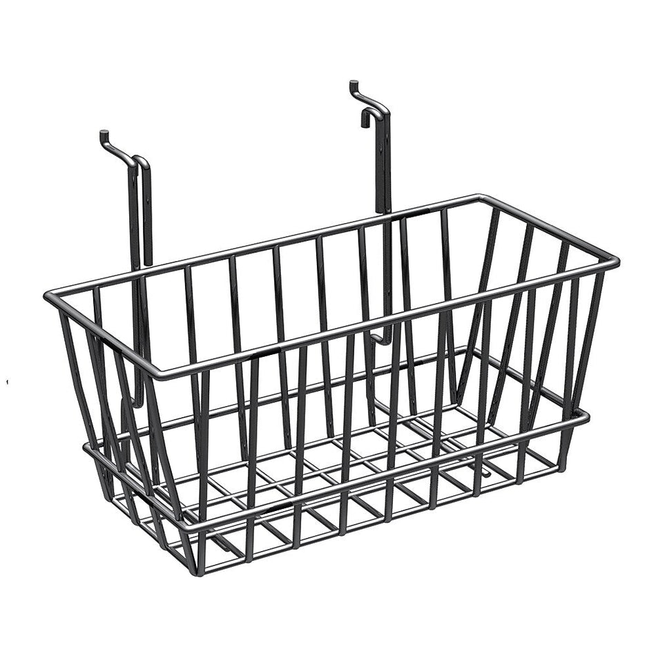 Azar Displays 6.25" Chrome Wire Basket, 2/Pack