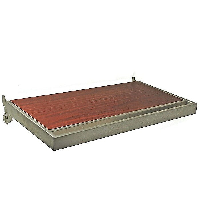 Azar® Wooden Shelf With Hang Rail, 12