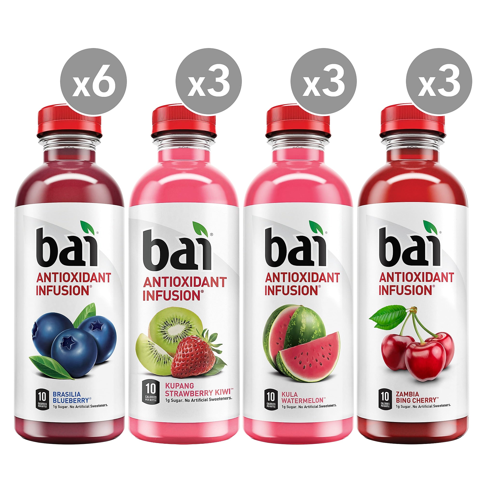 Bai Water Sunset Variety Pack, 18 oz., 15/Pack