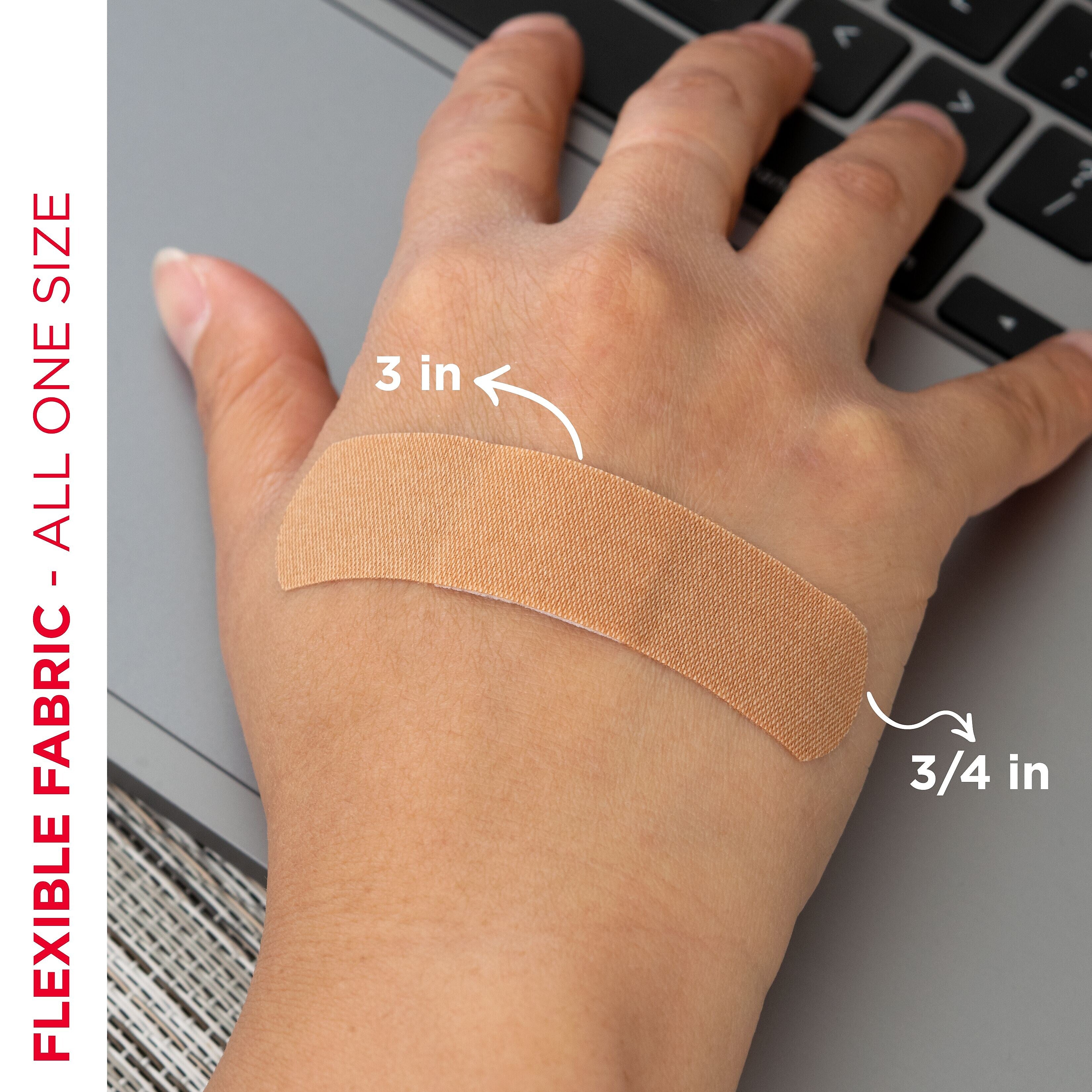 Band-Aid Brand Flexible Fabric Adhesive Bandages, 1