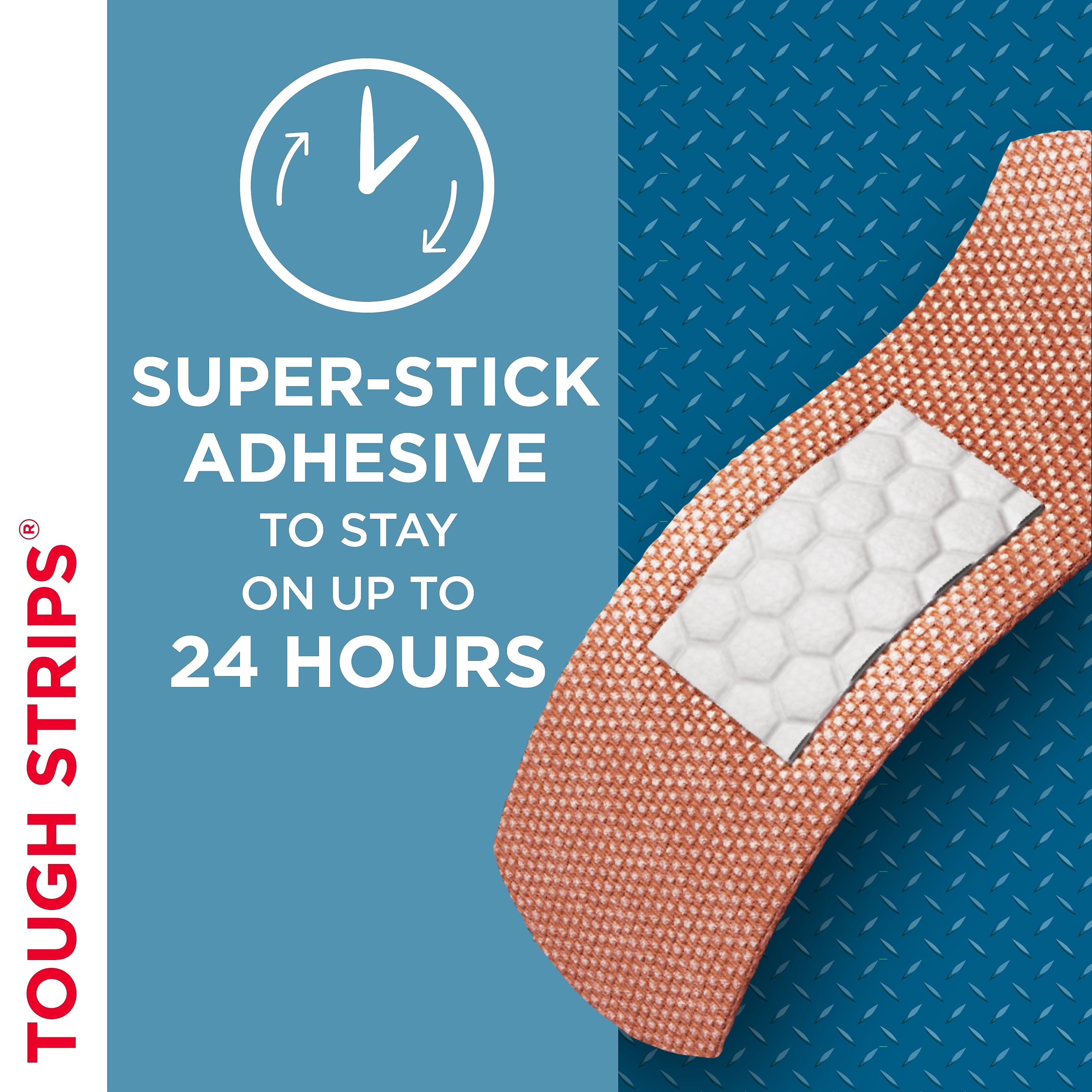 Band-Aid Brand Tough Strips Adhesive Bandages, 1.75