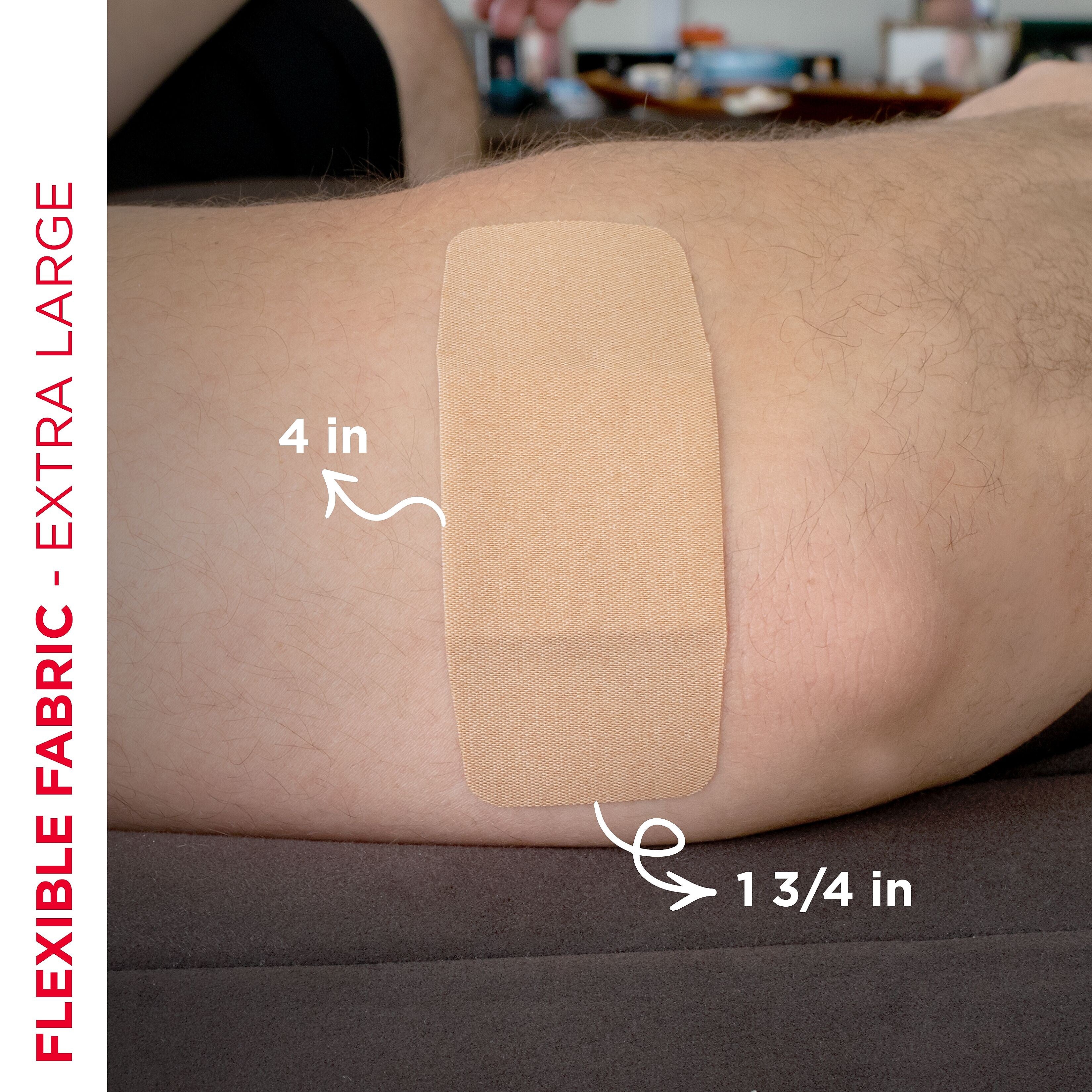 Band-Aid Flexible Fabric Extra Large Adhesive Bandages, 1.75