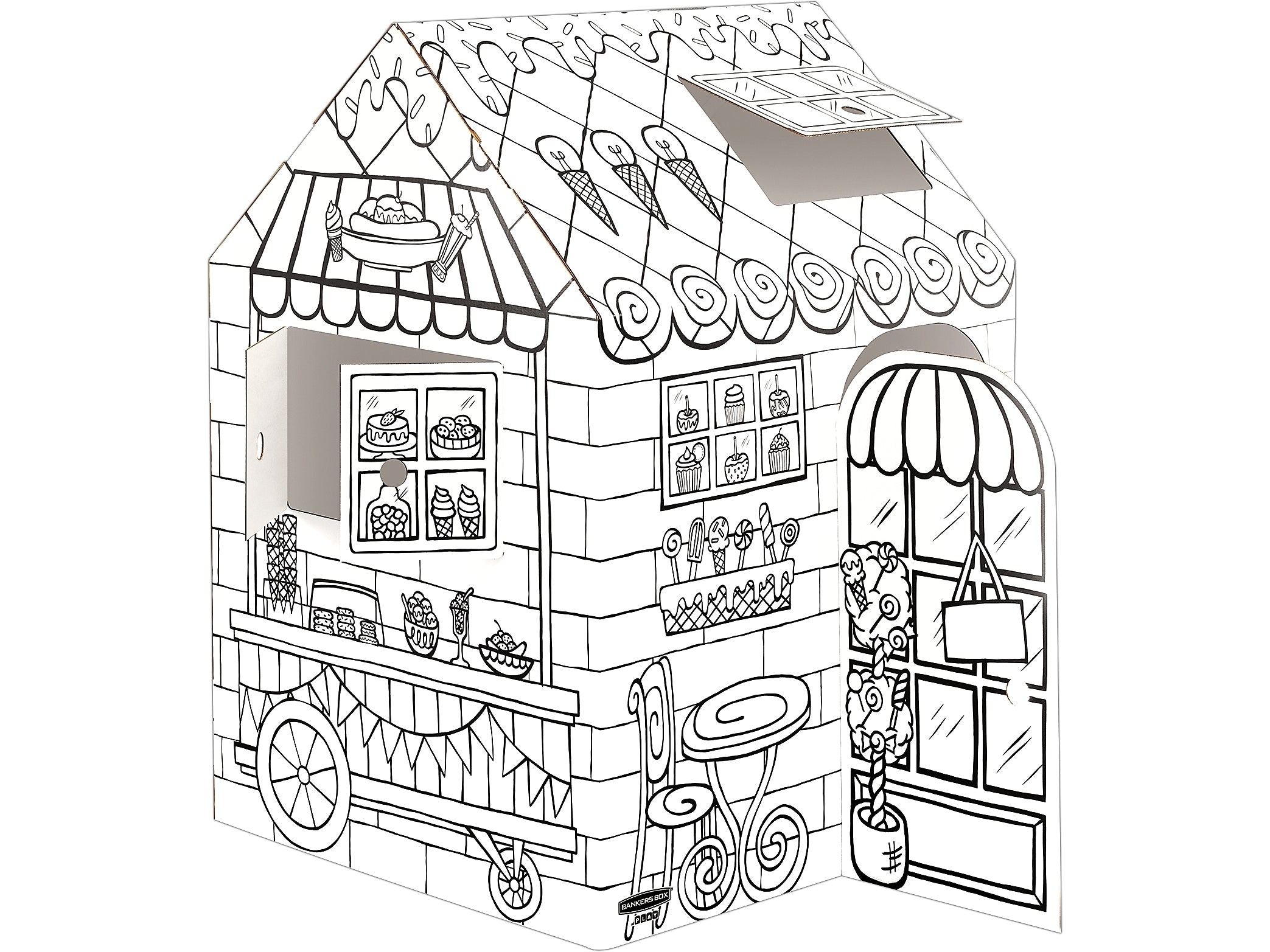 Bankers Box At Play Treats 'N Eats Playhouse, White