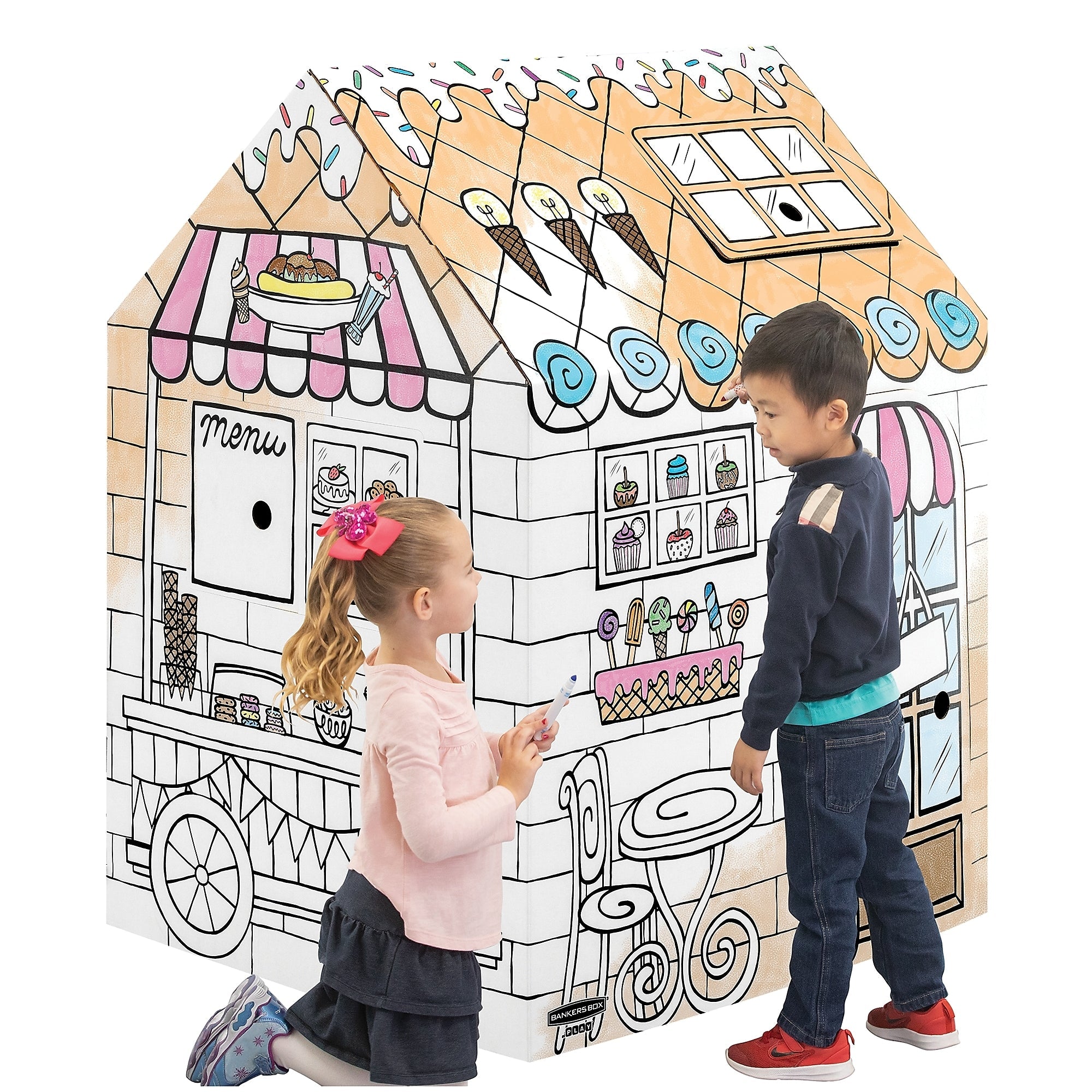 Bankers Box At Play Treats 'N Eats Playhouse, White