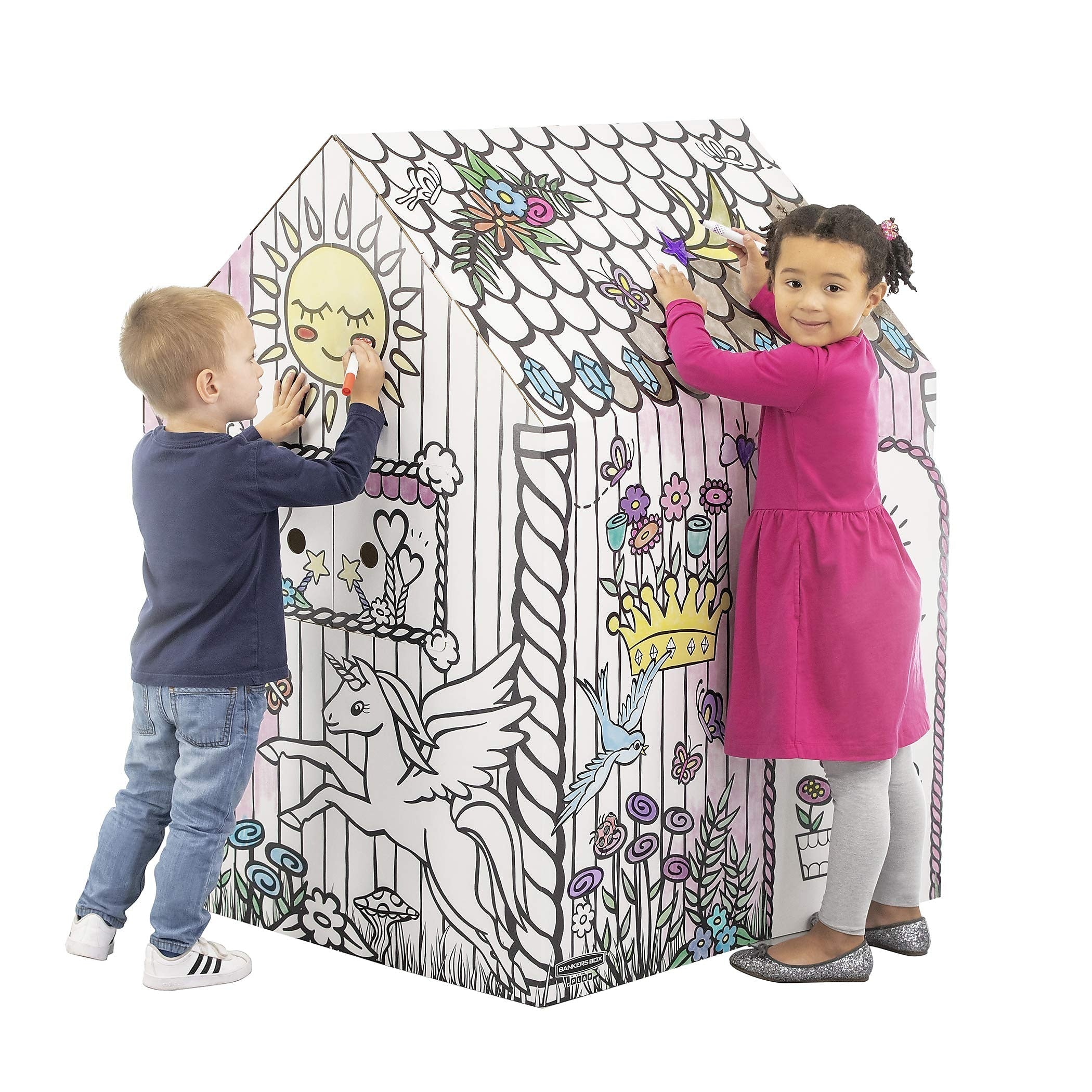 Bankers Box At Play Unicorn Playhouse, White