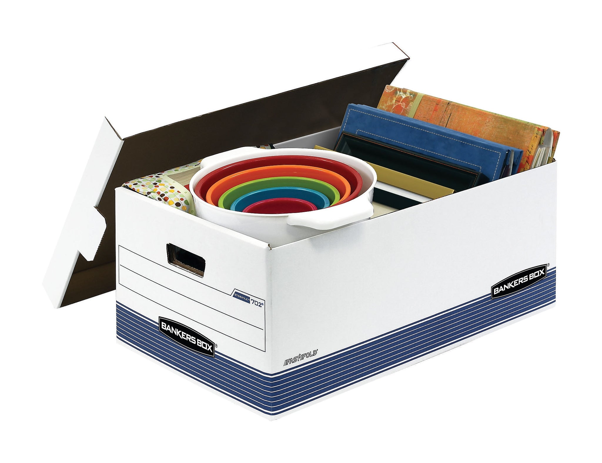 Bankers Box Medium-Duty FastFold Corrugated File Storage Boxes, 24