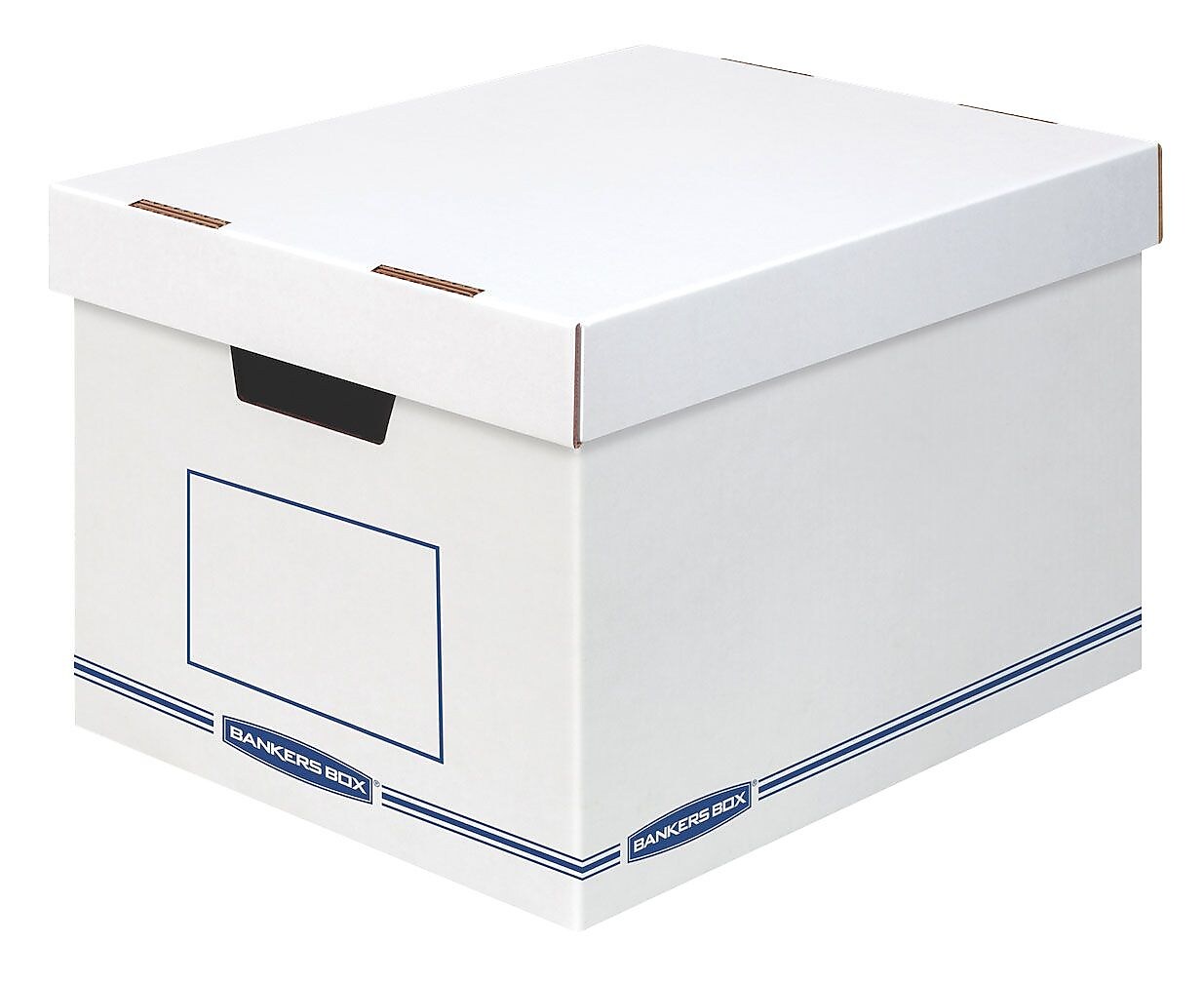 Bankers Box Organizer Medium-Duty Storage Boxes with Lift-Off Lid,12/Carton