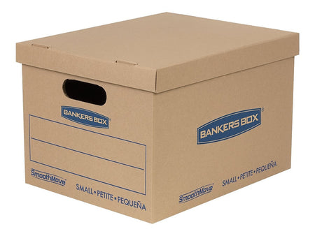 Bankers Box® SmoothMove 15" x 10" x 12" Moving Box, Kraft, 5/Bundle