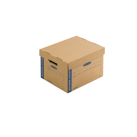 Bankers Box® SmoothMove 16.5" x 10.375" x 12.75" Moving Box, Kraft, 8/Carton