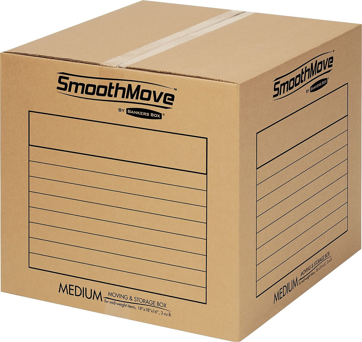 Bankers Box SmoothMove 18" x 18" Moving Box, 20/Bundle