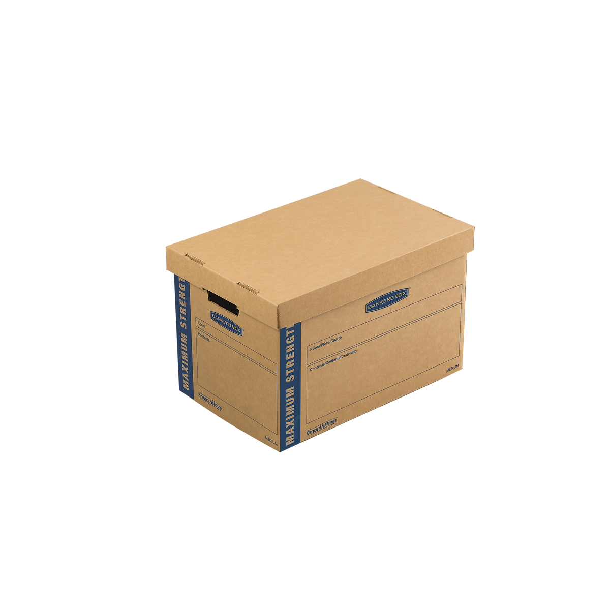 Bankers Box® SmoothMove 20.125" x 12.375" x 13.12" Moving Box, Kraft, 8/Carton