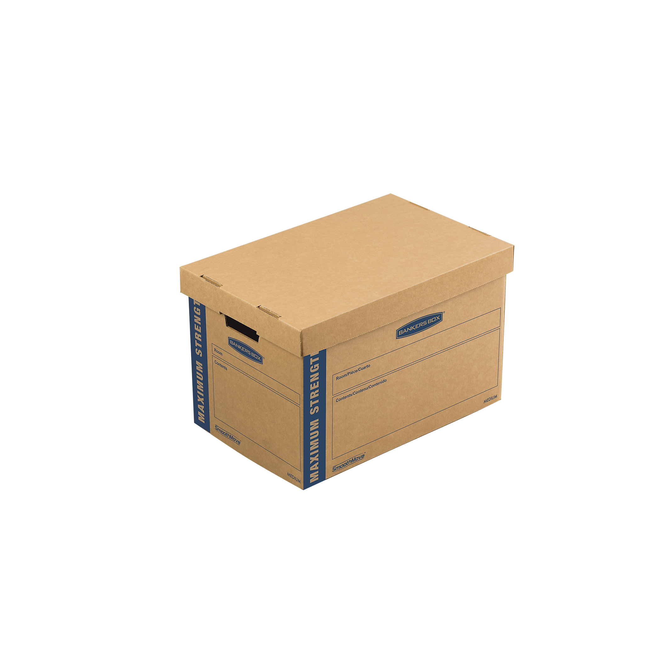 Bankers Box® SmoothMove 20.125" x 12.375" x 13.12" Moving Box, Kraft, 8/Carton