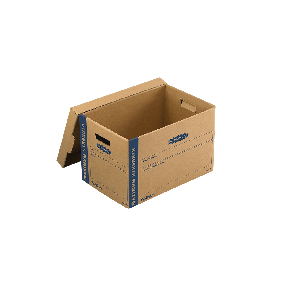 Bankers Box® SmoothMove 20.125" x 12.375" x 13.12" Moving Box, Kraft, 8/Carton