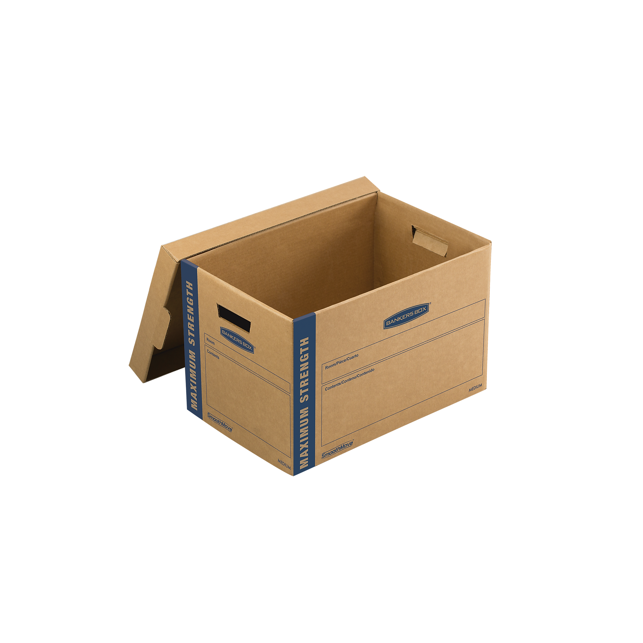 Bankers Box® SmoothMove 20.125" x 12.375" x 13.12" Moving Box, Kraft, 8/Carton