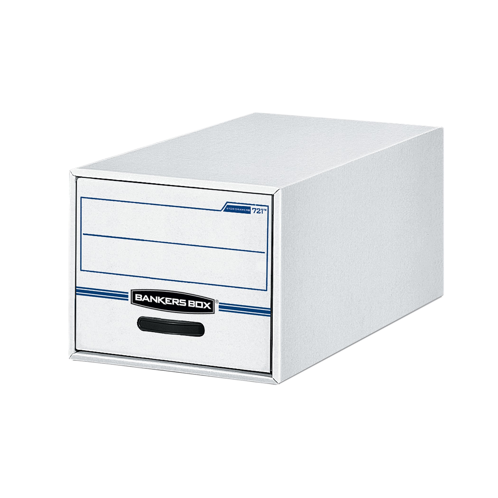 Bankers Box Stor/Drawer File Storage Drawer, Letter Size, White/Blue