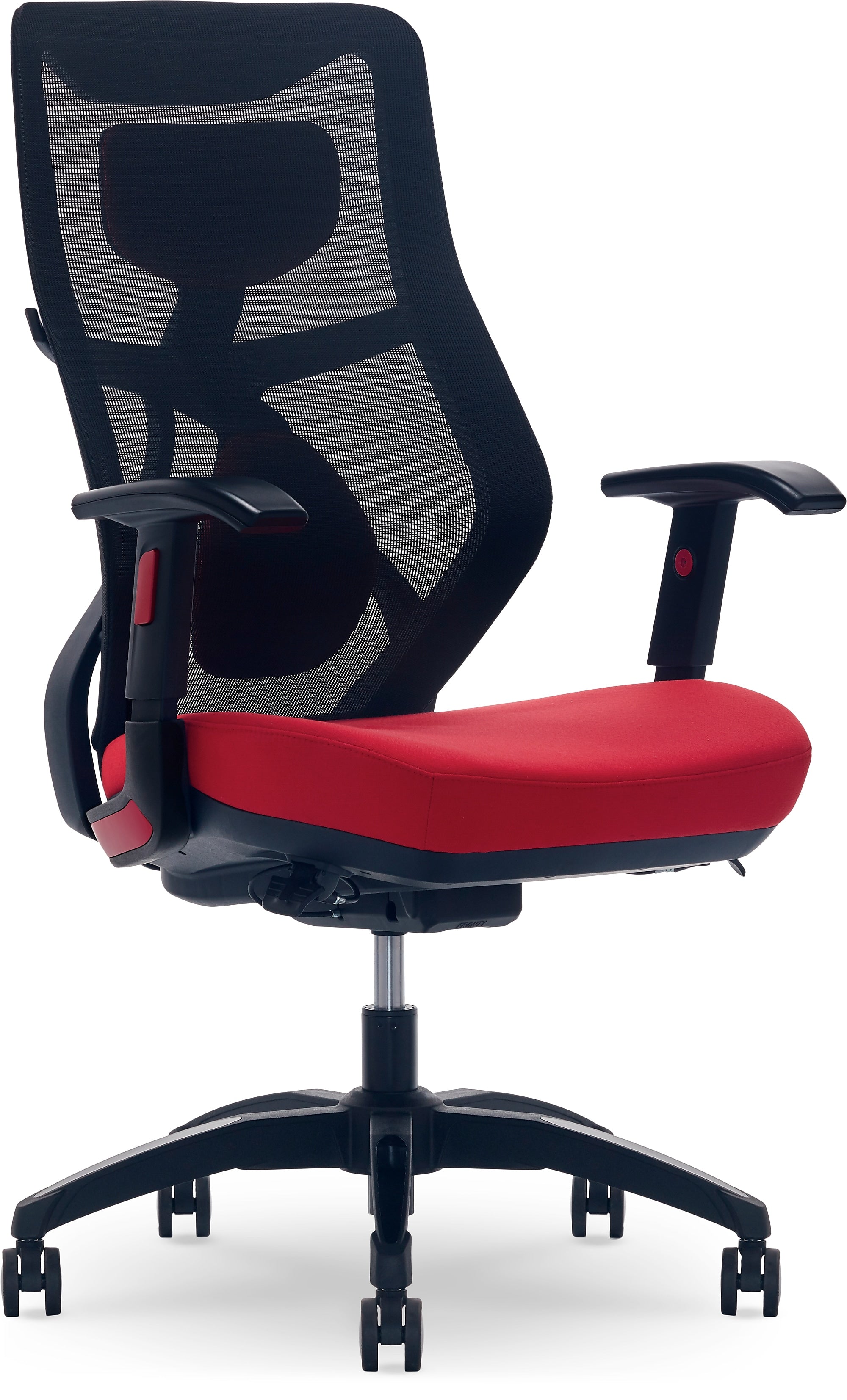 Beautyrest Duo-EX Ergonomic Mesh Swivel Computer Chair, Red