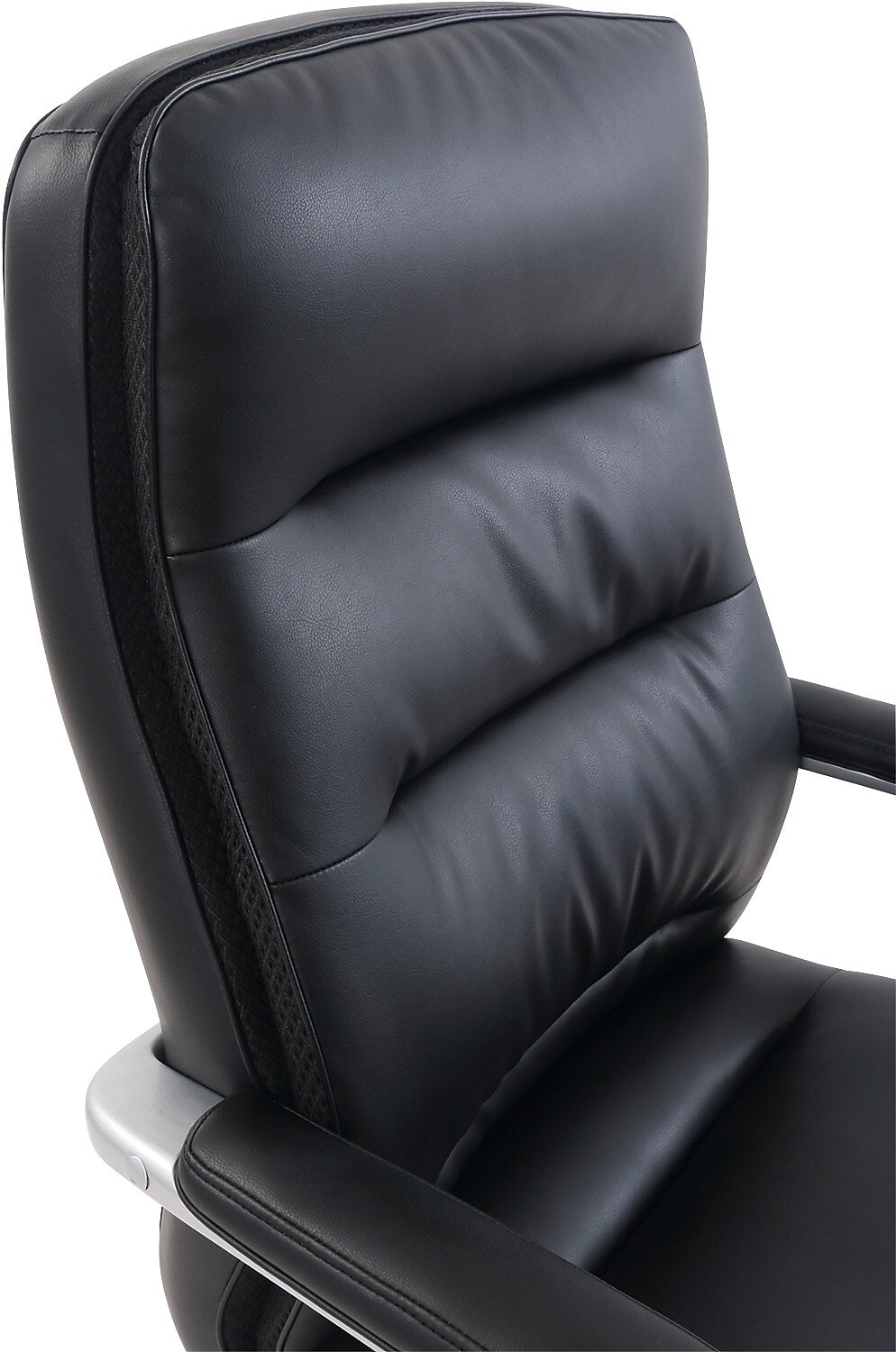 Beautyrest Platinum Sofil Bonded Leather Executive Chair, Black