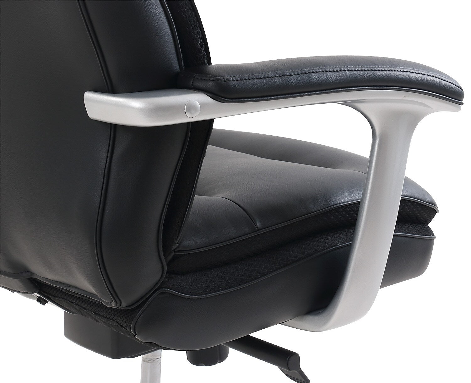 Beautyrest Platinum Sofil Bonded Leather Executive Chair, Black