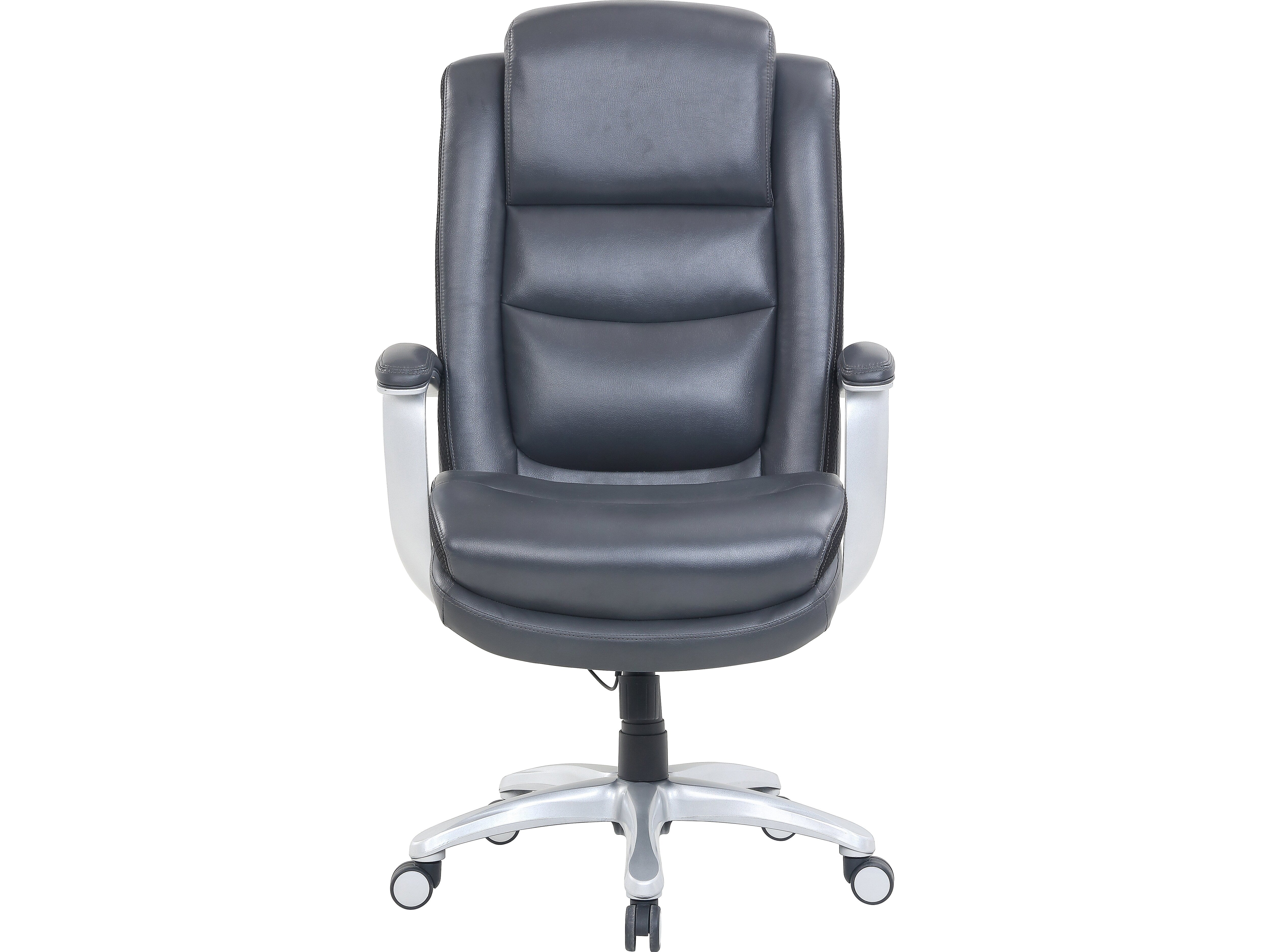 Beautyrest Revo Ergonomic Faux Leather Executive Big & Tall Chair, 400 lb. Capacity, Gray
