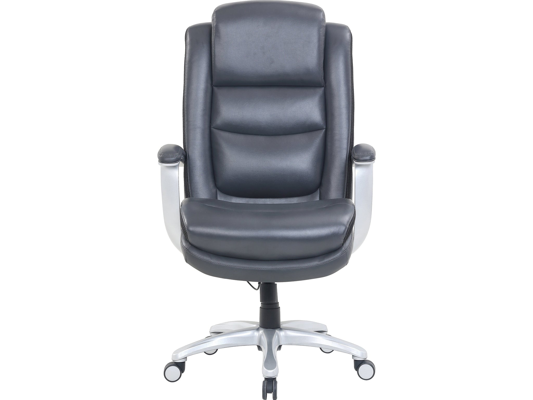 Beautyrest Revo Ergonomic Faux Leather Executive Big & Tall Chair, 400 lb. Capacity, Gray