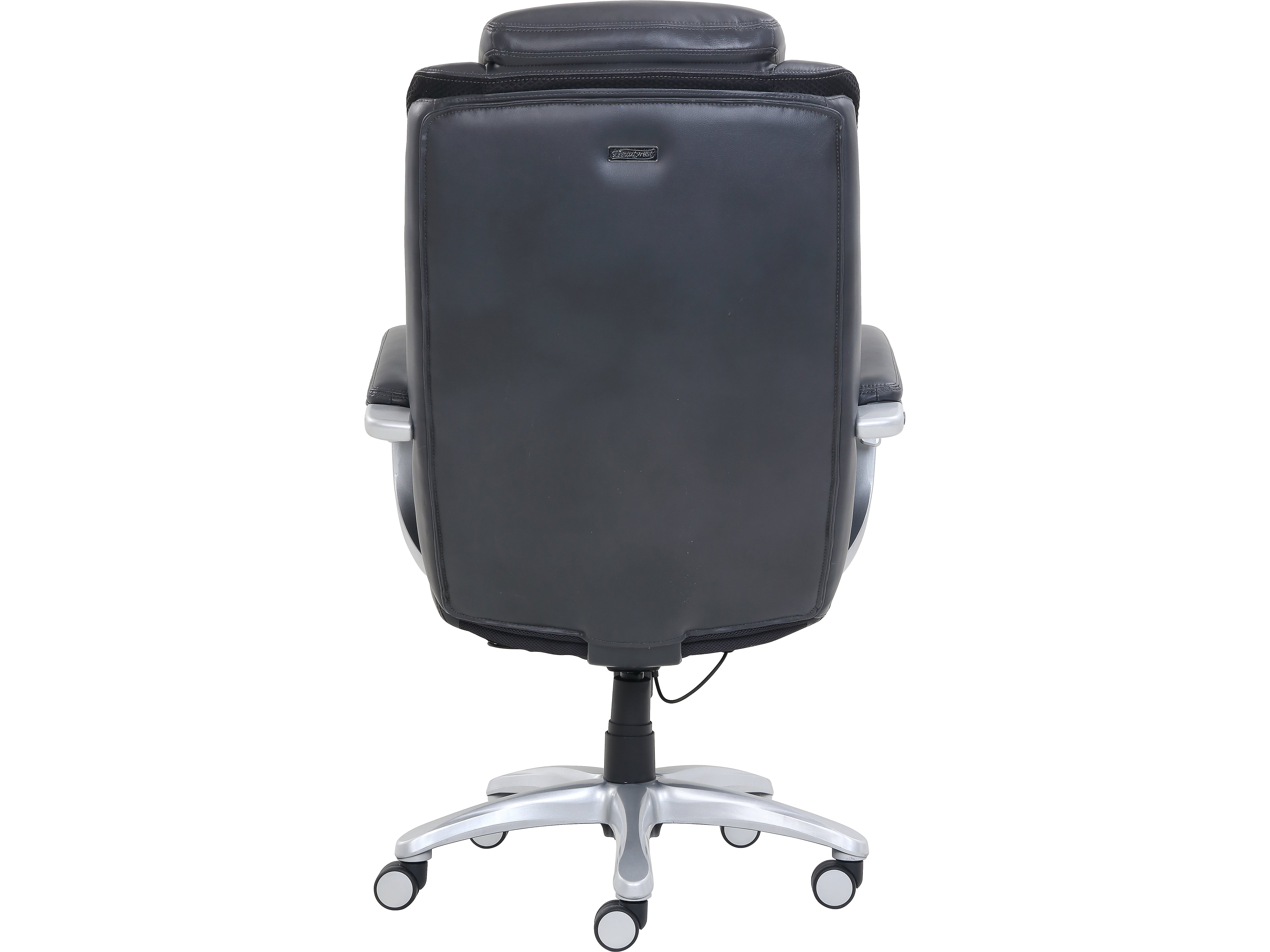 Beautyrest Revo Ergonomic Faux Leather Executive Big & Tall Chair, 400 lb. Capacity, Gray