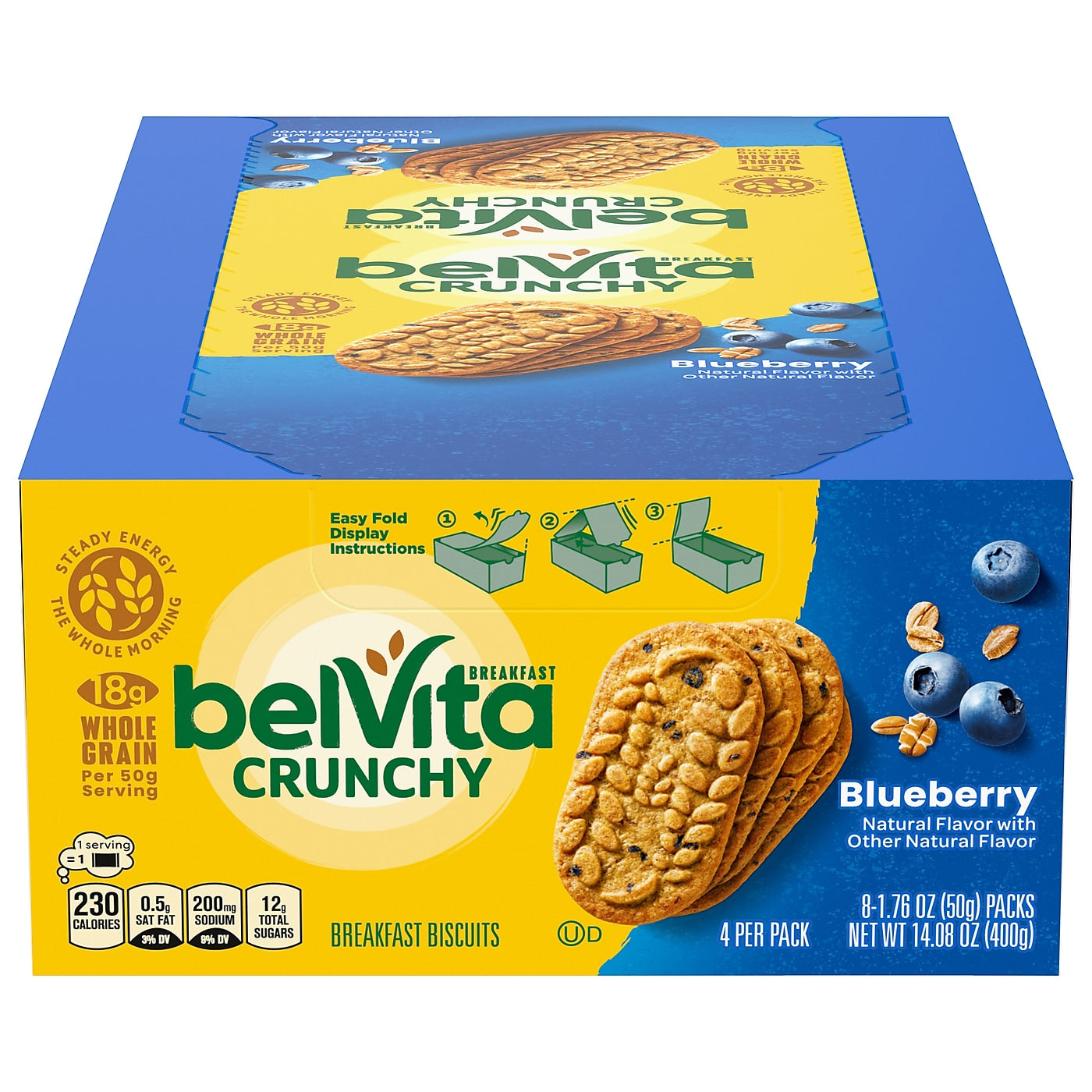 BelVita Blueberry Breakfast Bar, 1.76 oz., 8 Bars/Box