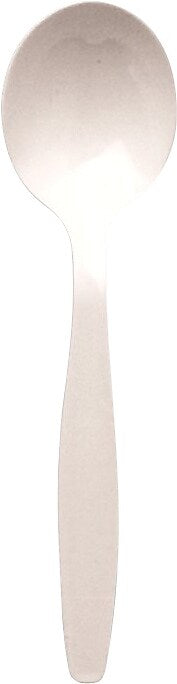 Berkley Square Individually Wrapped Plastic Soup Spoon, Medium-Weight, White, 1,000/Pack