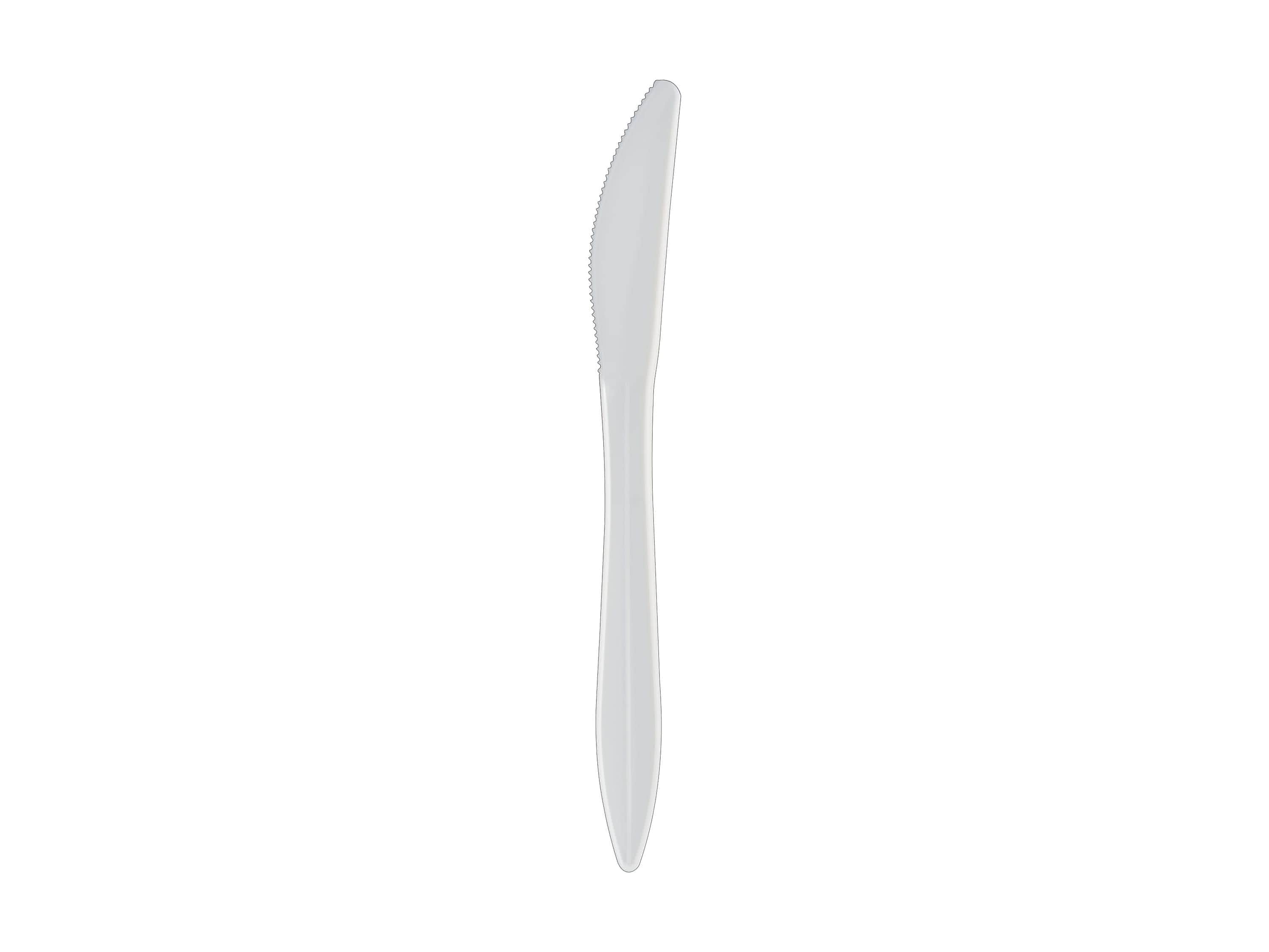 Berkley Square Polypropylene Knives, Medium-Weight, White, 1000/Carton