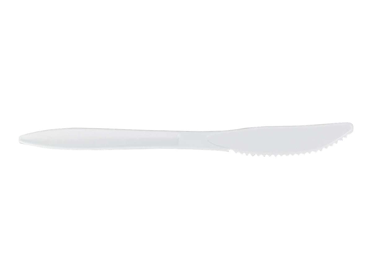 Berkley Square Polypropylene Knives, Medium-Weight, White, 1000/Carton