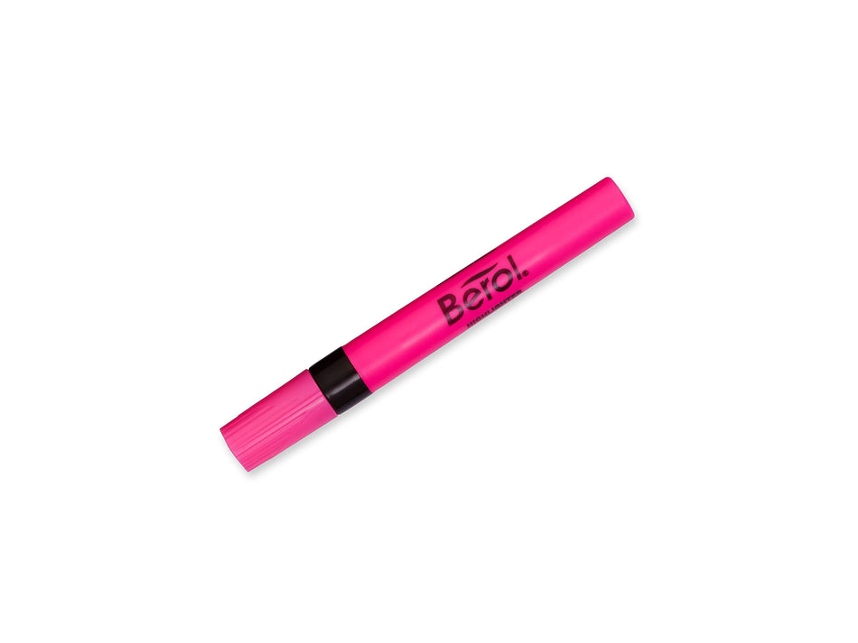 Berol 4009 Stick Highlighter, Chisel Tip, Pink