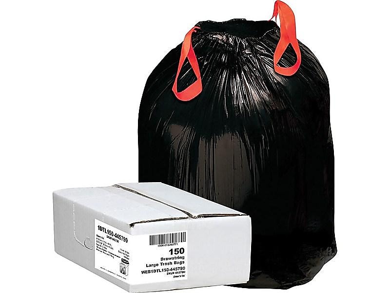 Berry Global Draw 'N Tie 33 Gallon Industrial Trash Bag, 33.5