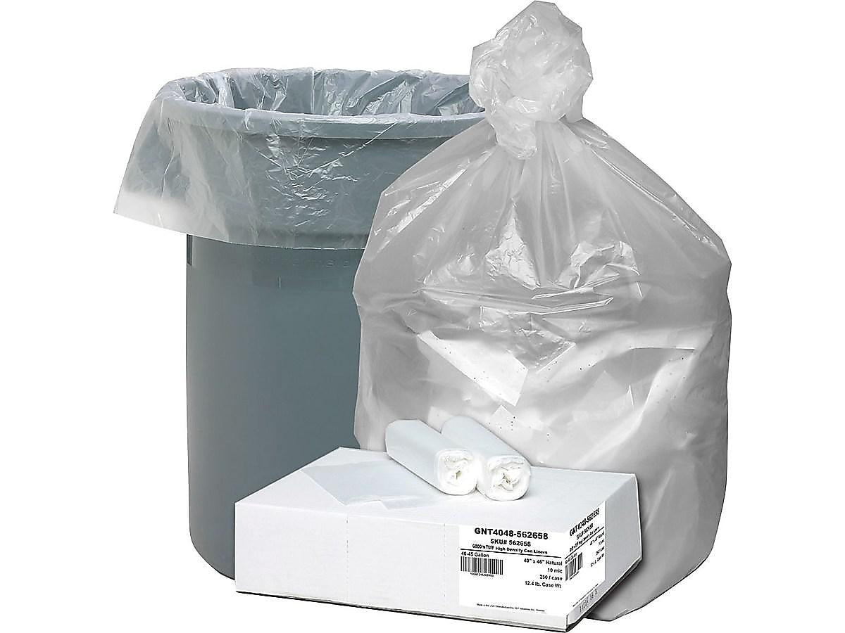 Berry Global Good'nTuff 45 Gallon Industrial Trash Bag, 40